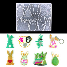 rabbitmold, Silicone, eastermould, Jewelry