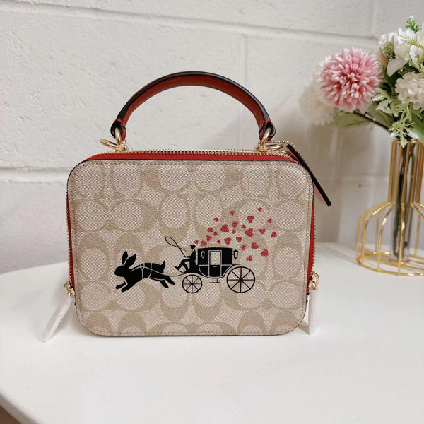 Coach CE609 Lunar New Year Box Crossbody With Rabbit And Carriage In ...