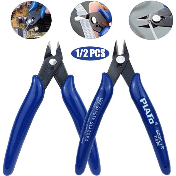 1/2PCS Wire Cable Cutter Precision Diagonal Pliers Stripper Knife ...