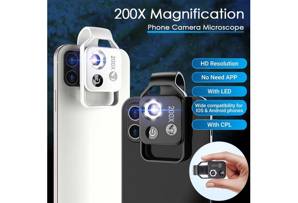 Microscope 200x Magnification for Smartphone