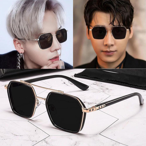 2023 Square Metal Sunglasses Women Men Trending Products Driving