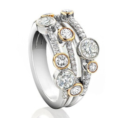 Sterling, Women, twotonering, wedding ring