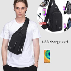 Sports bag, multifunctionalbag, usb, Bolsos al hombro