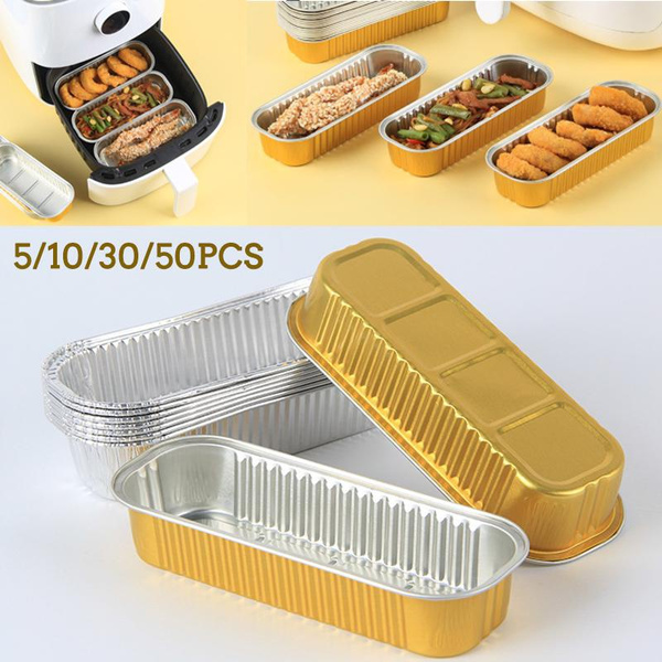 High Temperature Resistance Disposable Aluminum Foil Tin Box Mini Loaf