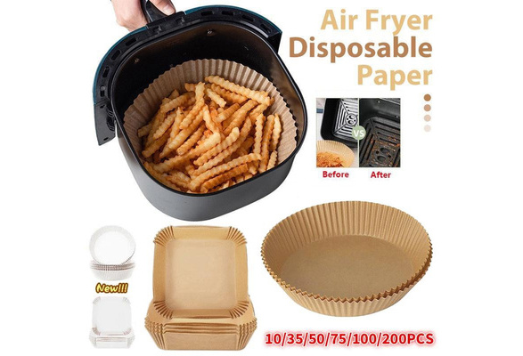 100/200pcs Air Fryer Disposable Paper Liners Mat Non-stick