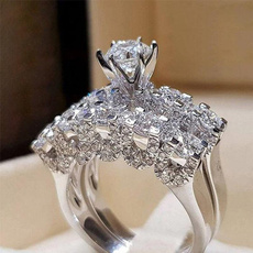 Couple Rings, Heart, DIAMOND, wedding ring