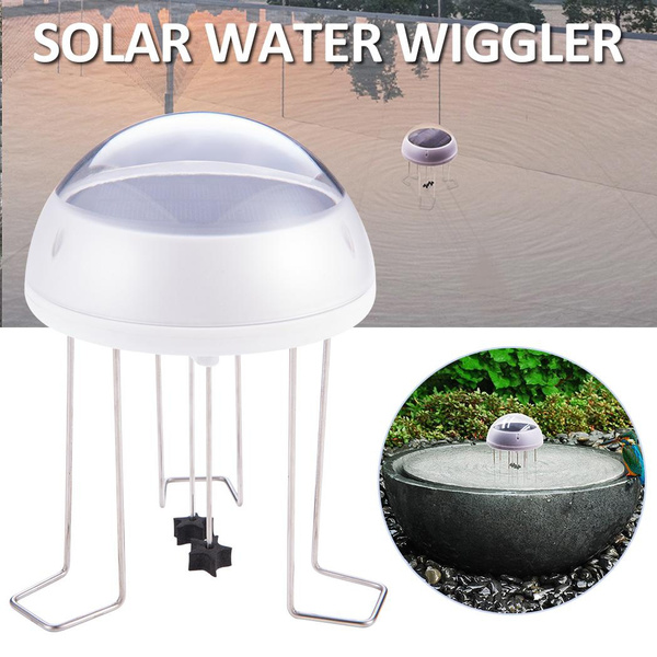 New Household Bird Bath Solar Water Wiggler Water Agitator Continuous ...