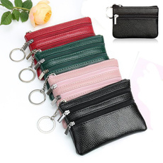 leather wallet, Womens Accessories, zipperpurse, Bags