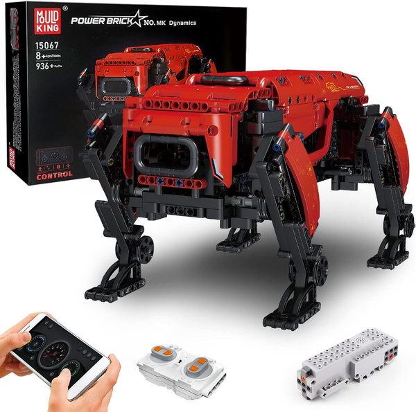 MOULD KING 15067 APP RC Mechanical Intelligent Robot Dog Programmable ...