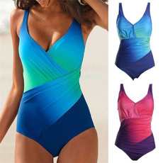 Deep V-Neck, Fashion, plus size bikinis, Swimming suit
