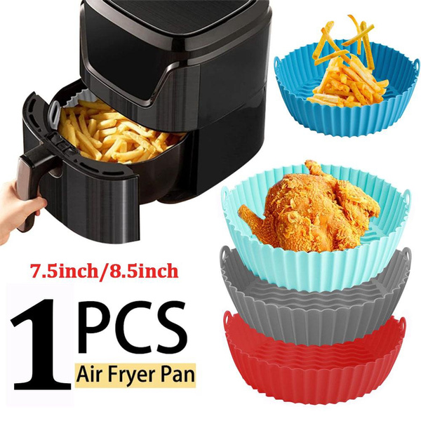 Air Fryer Silicone Basket Silicone Mold Airfryer Oven Baking Tray Pizza  Fried