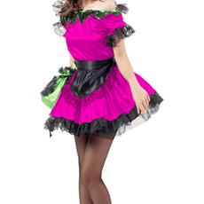 women sexy dress, maidcosplaycostume, Dress, Lace Dress