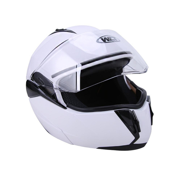 Motorcycle Full Face Helmet Dual Visor Flip up Modular Motocross DOT