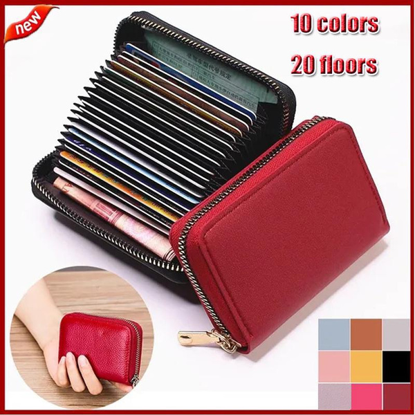 Women Business Card Holder Purse ID Card Credit Card Holder 20 Bit