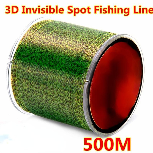 500m 3D Invisible Fishing Line Speckle Carp Line Spotted Line Sinking