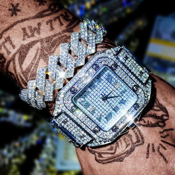 Iced out discount watches and bracelets