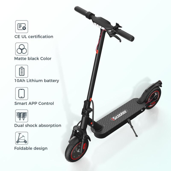 IScooter MAX Electric Scooter 500W Motor Up to 22 Miles Range 21.7 MPH