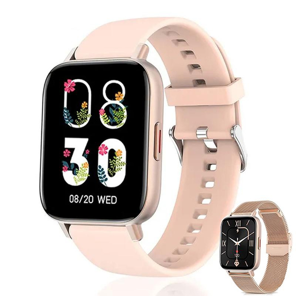 Amazon.com: Pink Smart Watch for Women Ladies Teen Girls 1.7'' Bluetooth  Watch for Android iPhone, Waterproof Smartwatch with Step Counter Health  Monitor Sleep Tracker, Valentines Day Watches Gifts for Her Wife :