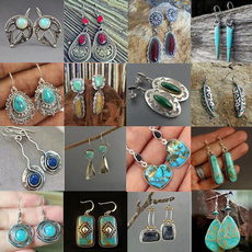 Fashion, Gemstone Earrings, vintage earrings, hookearring