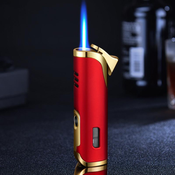 NEW Cigar Torch Lighter Torch Jet Flame Refillable Gas Smoking