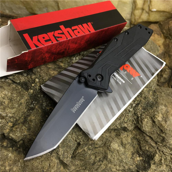 Tactical Spring Assisted Camping Kershaw Brawler (1990) Folding Pocket
