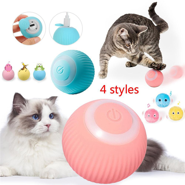 Electric Dog Ball Toys Auto Rolling Smart Dog Toys for Dogs Training  Self-Moving