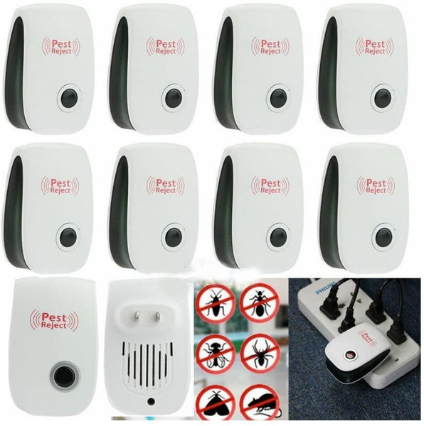 Ultrasonic Pest Repeller – Magnetic Mosquito, Mouse, & Insect Repellent Plug-in (1 Or 6 Pack)