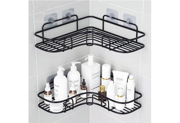 Bathroom Shelf Shower Wall Mount Shampoo Storage Holder With Suction Cup