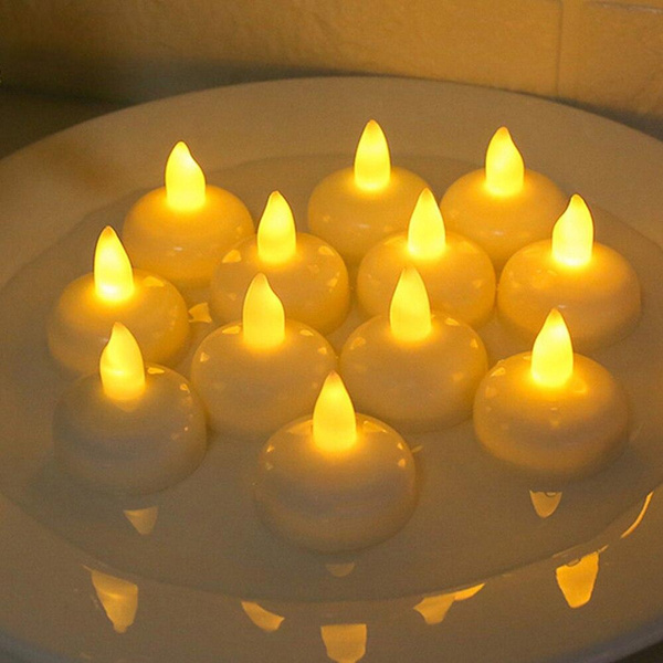 New 36pcs Waterproof Led Flameless Tea Light Candle Tealight Float Electric Candle Wedding 3005