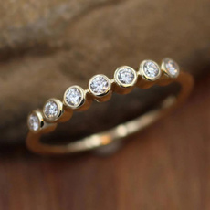 Wedding, stackablering, lover gifts, gold