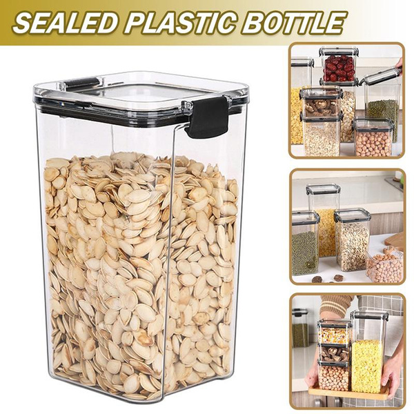 Airtight Food Storage Containers Bulk Cereals Organizers Stackable Dry ...