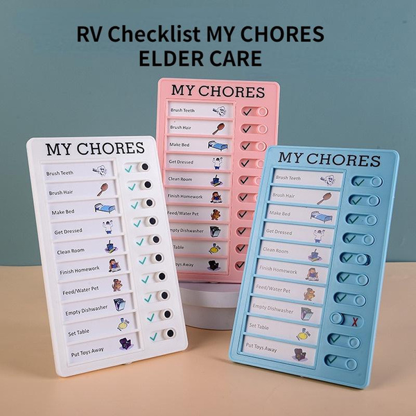 RV Checklist Selfdiscipline Punch Replaceable Memo RV Note Message