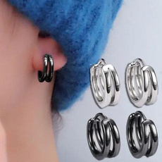 Steel, Hoop Earring, punk earring, hiphopearring