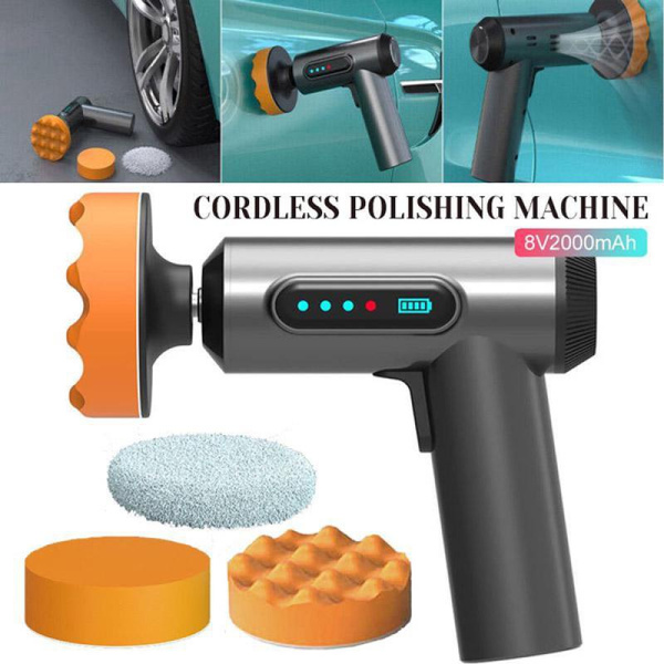 Cordless Electric Car Polishing Machine USB Rechargeable Polisher for ...