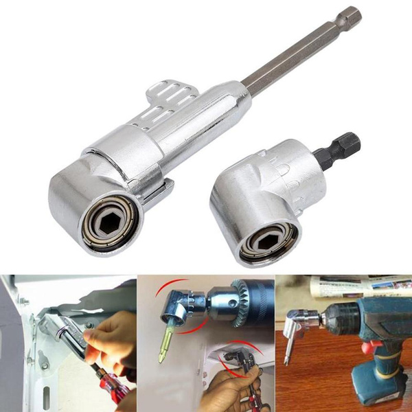 105 Degrees Angle Extension 1/4 Inch Hex Drill Bit Screwdriver Tool