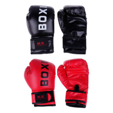 trainingglove, boxing, letter print, leather