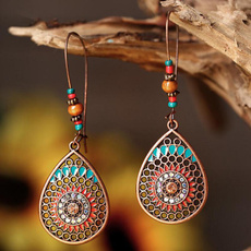 boho, ethnicearringsforwomen, Dangle Earring, Jewelry