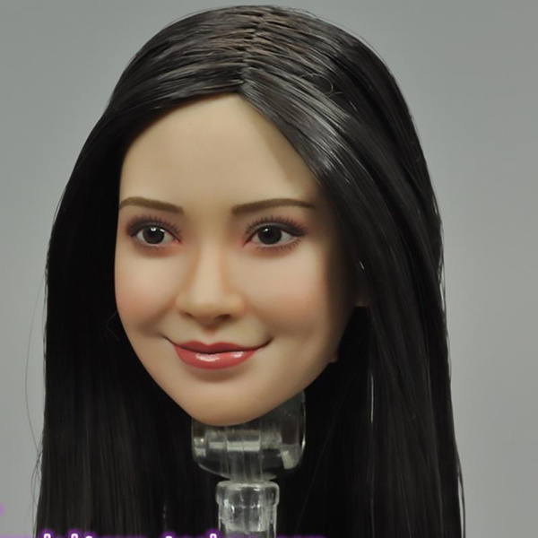 1/6 Scale Asian Female Star Head Sculpt For 12" Action Figure Body Doll