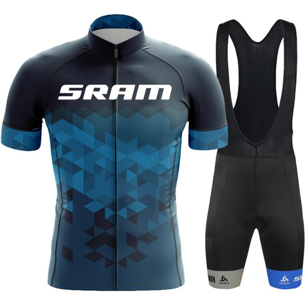 2023 SRAM Cycling Jersey Sets Cycling Bicycle Suit Bicycle Short Sleeve