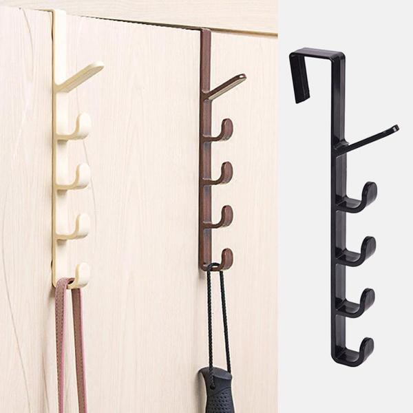 Bedroom Door Hanger Clothes Hanging Rack Over The Door Plastic Home Storage Organization Hooks