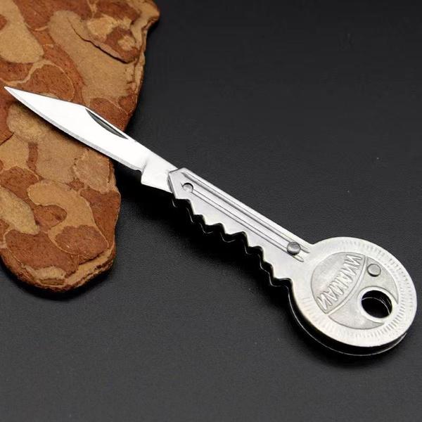 Stainless steel mini key knife folding knife disassembling express ...