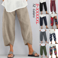 summertrouser, Women Pants, harem, elastic waist
