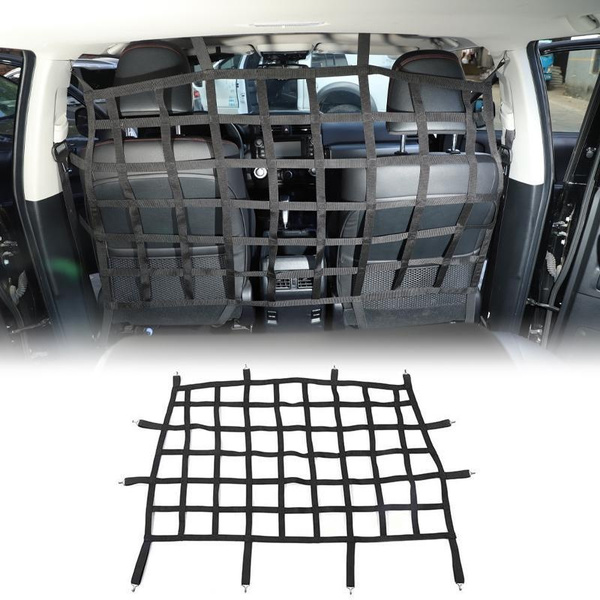 Pet Barrier Solvit Front Seat Net - Large Black Dog Barrier For Cars Front Seat Dog Net