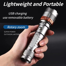 Flashlight, led, usb, Aluminum