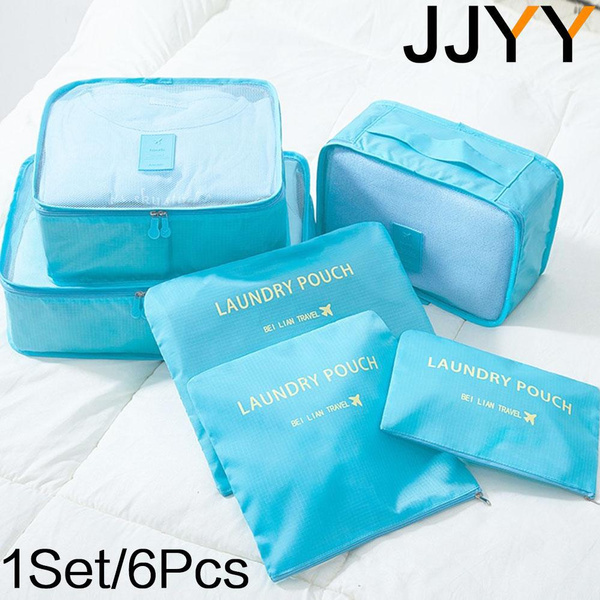 JJYY 1Set/6Pcs Travel Storage Bags Set, Suitable for Clothing
