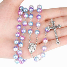 rosarybead, Fashion, rosary, Cross necklace