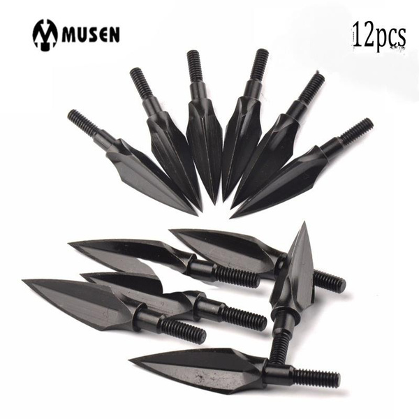 Fixed Blade Broadheads - 100/125 Grain Stainless Steel - Durable Hunting Arrow Tips For Compound Bow & Crossbow Use