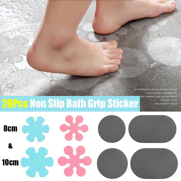 20PCS NonSlip Bathtub Stickers, 8cm & 10cm Safety Bathroom Tubs