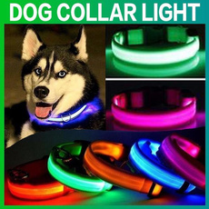 Nylon, led, dogcollarlight, Pets