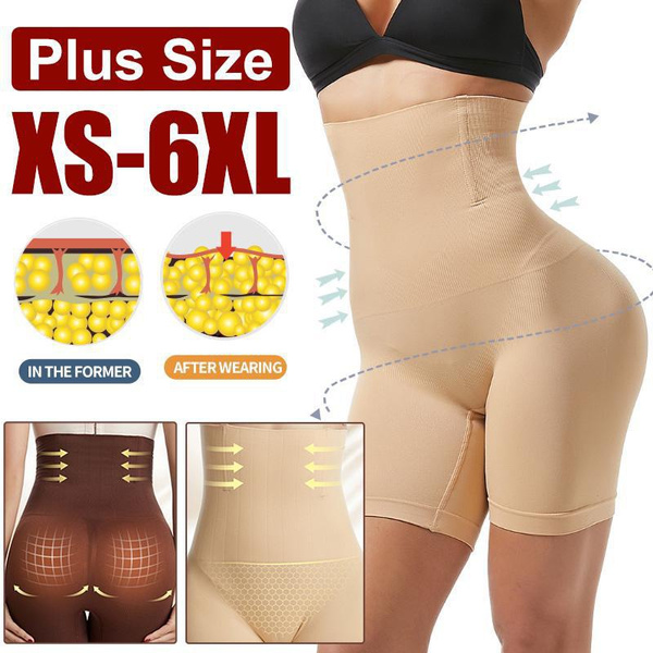 Plus Size Shapewear for Women Tummy Control Butt Lifter High Waist Panty  Compression Shorts Waist Trainer Body Shaper XS-6XL